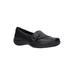 Women's Cinnamon Slip On by Easy Street in Black Croco (Size 11 M)