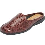 Extra Wide Width Women's The Harlyn Slip On Mule by Comfortview in Dark Berry (Size 8 1/2 WW)