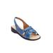 Extra Wide Width Women's The Pearl Sandal by Comfortview in Navy (Size 12 WW)