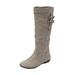 Extra Wide Width Women's The Pasha Wide-Calf Boot by Comfortview in Slate Grey (Size 8 1/2 WW)