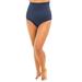 Plus Size Women's High-Waist Swim Brief with Tummy Control by Swim 365 in Navy (Size 30) Swimsuit Bottoms