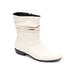 Extra Wide Width Women's Madison Bootie by Comfortview in Winter White (Size 9 1/2 WW)