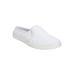 Wide Width Women's The Camellia Slip On Sneaker Mule by Comfortview in White (Size 10 1/2 W)