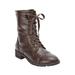 Women's The Britta Boot by Comfortview in Dark Brown (Size 9 1/2 M)