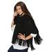 Women's Pashmina Shawl by Accessories For All in Black