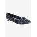 Women's Frilly Loafer by Bellini in Black Floral Textile (Size 8 1/2 M)