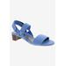 Wide Width Women's Virtual Sandal by Ros Hommerson in Blue Elastic (Size 9 1/2 W)