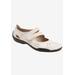 Wide Width Women's Chelsea Mary Jane Flat by Ros Hommerson in Winter White (Size 9 1/2 W)