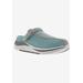 Extra Wide Width Women's Pursuit Convertible Slingback Mule by Drew in Teal Mesh Combo (Size 6 WW)