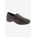 Women's Slide-In Flat by Ros Hommerson in Brown Leather (Size 10 M)
