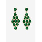 Women's Gold Tone Pear Cut Simulated Birthstone Earrings by PalmBeach Jewelry in May