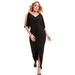 Plus Size Women's Twist-Front Dress by June+Vie in Black (Size 10/12)