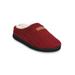 Women's Textured Knit Rib Cuff Clog Slipper Slippers by GaaHuu in Ruby (Size M(7/8))