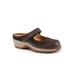 Women's Arcadia Adjustable Clog by SoftWalk in Dark Brown (Size 10 M)