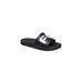 Women's Pool Sport Sandal by French Connection in Black White (Size 6 M)