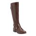 Extra Wide Width Women's The Whitley Wide Calf Boot by Comfortview in Brown (Size 7 1/2 WW)