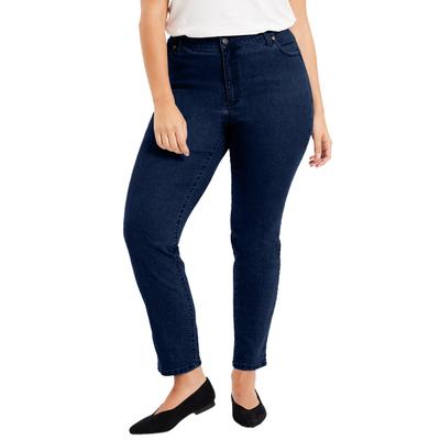 Plus Size Women's Curvie Fit Straight-Leg Jeans by...