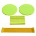 Bluethy 1 Pair Yoga Exercise Sliding Discs Slider with Resistance Ring Elastic Band