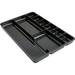 2Pc Lorell 9-compartment Drawer Tray Organizer 9 Compartment(s) 1.3 Height x 14 Width x 9.4 Depth Black 1 Each