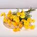 Feildoo 20PCS Artificial Daisy Flowers 17 High Small Daisy Artificial Flower Outdoor Silk Flowers Fake Wildflowers Faux Plants for Wedding Festival Home Decoration 9 Colors - Yellow