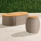 Asher Wicker Storage Tailored Covers - Side Table, Sand - Frontgate