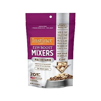 Instinct Boost Mixers Multivitamin Grain-Free Freeze-Dried Raw Adult Cat Food Topper, 5.5-oz bag