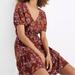 Madewell Dresses | Madewell Ruffle-Wrap Dress In Windowbox Floral Size 00 New With Tags | Color: Pink/Purple | Size: 00