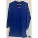 Adidas Dresses | Adidas Womens Xs Blue Mixed Fabric Zip Pockets Long Sleeve Crew Neck Dress A40 | Color: Blue | Size: Xs