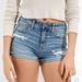 American Eagle Outfitters Shorts | Ae Stretch High-Waisted Denim Short Short | Color: Blue | Size: 6