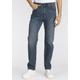 Straight-Jeans LEVI'S "505" Gr. 36, Länge 34, blau (feel the music) Herren Jeans Straight Fit