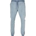 Bequeme Jeans URBAN CLASSICS "Urban Classics Herren Knitted Denim Jogpants" Gr. M, US-Größen, grau (ighter washed) Herren Jeans