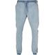 Bequeme Jeans URBAN CLASSICS "Urban Classics Herren Knitted Denim Jogpants" Gr. M, US-Größen, grau (ighter washed) Herren Jeans