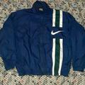 Nike Jackets & Coats | 90s Nike Zip Up Windbreaker Swoosh Jacket Vintage | Color: Blue/Green | Size: Xl