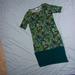 Lularoe Dresses | Lularoe Size Large Womens Night Gown Green Floral Sleepwear Tee Shirt Dress | Color: Green/Orange | Size: L