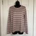 American Eagle Outfitters Sweaters | American Eagle Outfitters Long Sleeve Striped Soft & Sexy Lightweight Sweater M | Color: Pink | Size: M