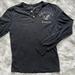 American Eagle Outfitters Shirts | American Eagle Long Sleeve Embroidered Henley Shirt | Color: Black/Gray | Size: S