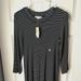 American Eagle Outfitters Dresses | American Eagle Soft & Sexy Ribbed T Shirt Dress Black White | Color: Black/White | Size: S