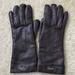 Coach Accessories | Coach Cashmere Lined Dark Brown Leather Gloves Size 7. Buttery Soft! | Color: Brown | Size: 7