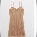 American Eagle Outfitters Dresses | Aerie Ribbed Tank Dress -Size Xs | Color: Tan | Size: Xs