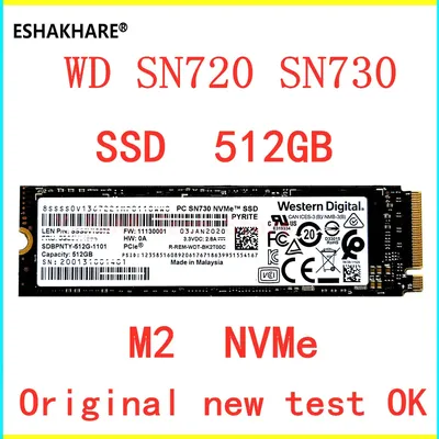 Western Digital-WD M.2 SN720 SN730 /05/2019 SSD internes 512 Go M2 NVMe PCIe 3.0x4 Ordinateur