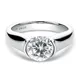 KUGG – bague de mariage originale et certifiée en argent 925 bague en Moissanite Solitaire avec