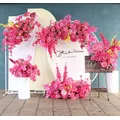 JAROWN-Fleurs d'hortensia rose et rouge pour décoration de mariage fleurs pour support de table