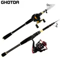 GHOTDA – Kit de pêche télescopique de 1.6 à 2.4m équipement d'été