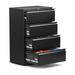 Aobabo Locking Metal Office Storage Organizer Filing Cabinet Metal/Steel in Black | 52 H x 17.7 W x 28.25 D in | Wayfair 4KX-1
