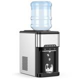 Costway 3-in-1 Water Cooler Dispenser with Built-in Ice Maker w/ 3