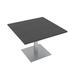 Small Square Meeting Table With Square Metal Base 42" Breakroom Table