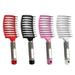 4 PCS Salon Curls and straight Scalp Curved Anti-static Massager Brush Hairdressing Styling Tools Hair Comb