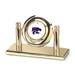 Gold Kansas State Wildcats Team Arcade Desk Clock