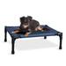 Original Pet Cot Elevated Pet Bed, 17" L X 22" W, Navy Blue, Small, Black