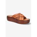 Extra Wide Width Women's Ned-Italy Sandals by Bella Vita in Whiskey Leather (Size 9 1/2 WW)